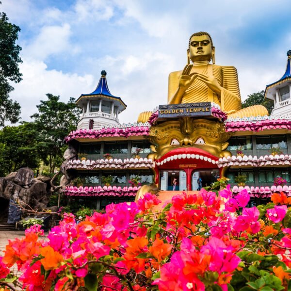 Golden Temple of Dambulla in Dambulla, Central Province, Sri Lanka, Asia