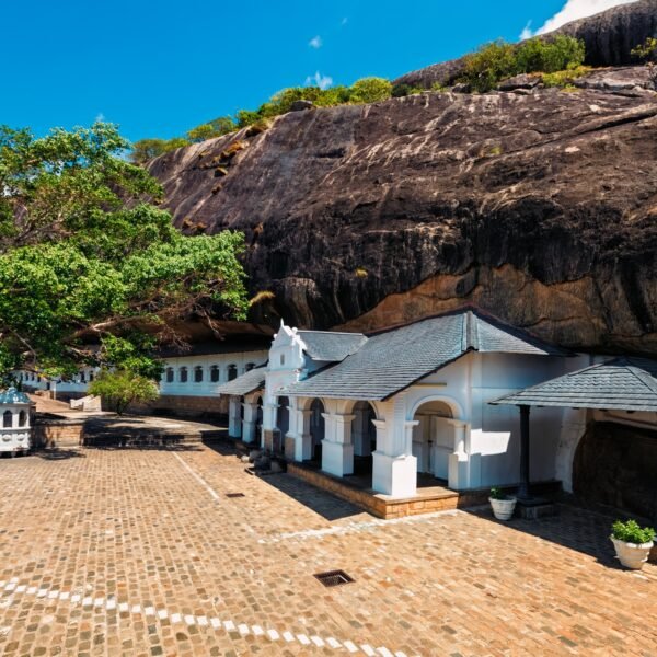 Rock temple in Dambulla, Sri Lanka